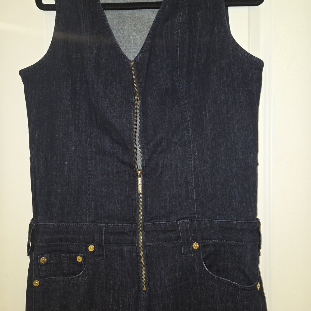 True Religion Women's Full-Zip Jean Overalls